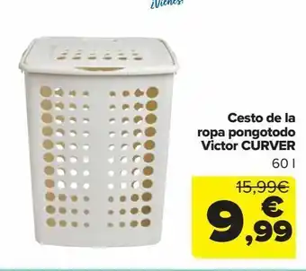Carrefour Cesto de la ropa pongotodo victor curver oferta