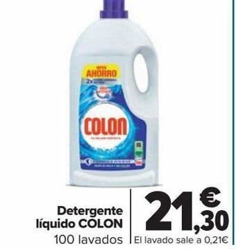 Carrefour Detergente líquido colón oferta