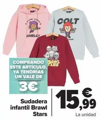 Carrefour Sudadera infantil brawl stars oferta