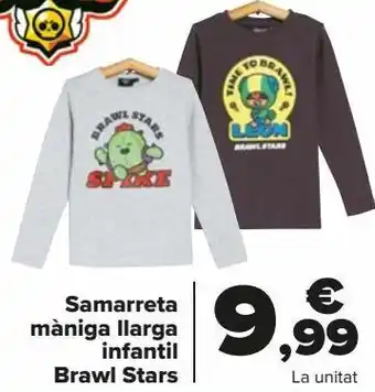 Carrefour Camiseta manga larga infantil brawl stars oferta