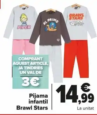 Carrefour Pijama infantil brawl stars oferta