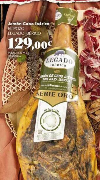 Gadis Jamón cebo ibérico el pozo legado ibérico oferta