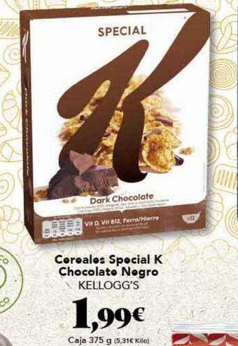 Gadis Cereales special k chocolate negro kellogg's oferta