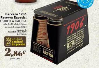 Gadis Cerveza 1906 reserva especial estrella galicia oferta