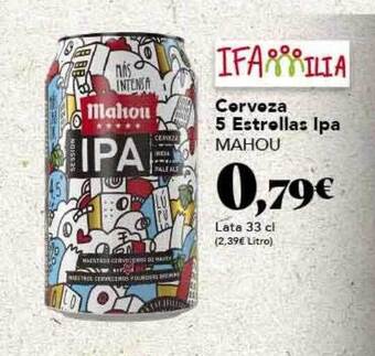 Gadis Cerveza 5 estrellas ipa mahou oferta