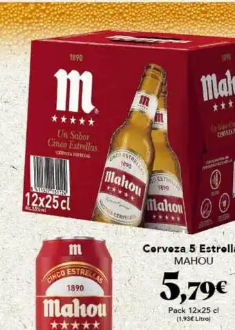 Gadis Cerveza 5 estrella mahou oferta