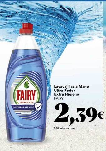 Gadis Lavavajillas a mano ultra poder extra higiene fairy oferta