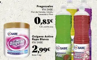 Gadis Fregasuelos ifa sabe oxígeno activo ropa blanca ifa sabe oferta
