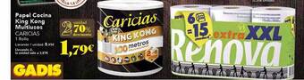 Gadis 2a unidad 70% descuento papel cocina king kong multiusos caricias oferta