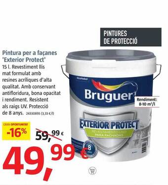 Bauhaus Pintura per a façanes 'exterior protect' oferta