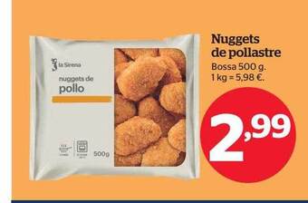 La Sirena Nuggets de pollastre oferta