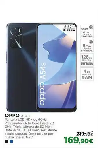 Viajes El Corte Inglés Oppo a54s oferta