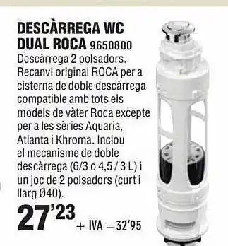 Optimus Descàrrega wc dual roca oferta