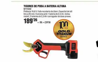 Optimus Tisores de poda a bateria altuna oferta