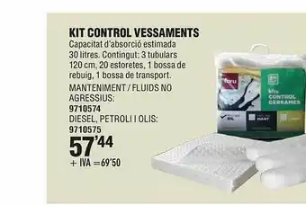 Optimus Kit control vessaments oferta