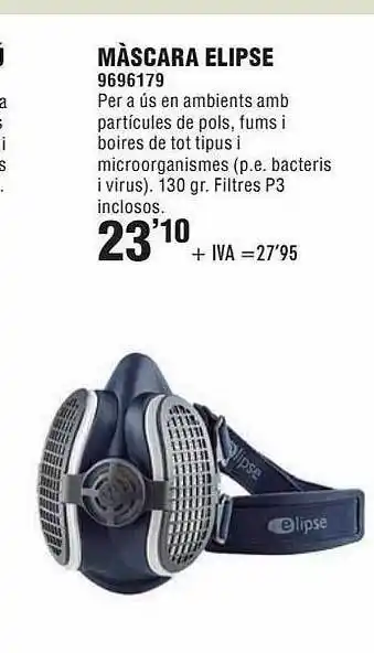 Optimus Máscara elipse oferta