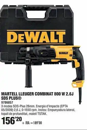 Optimus Martell lleuger combinat 800 w 2.6j sds plus oferta