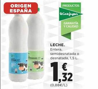 Hipercor Leche oferta
