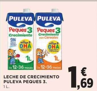 Hipercor Leche de crecimiento puleva peques 3 oferta