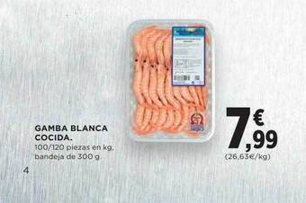 Hipercor Gamba blanca cocida oferta