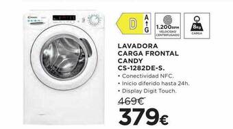 Hipercor Lavadora carga frontal candy cs-1282de-s oferta