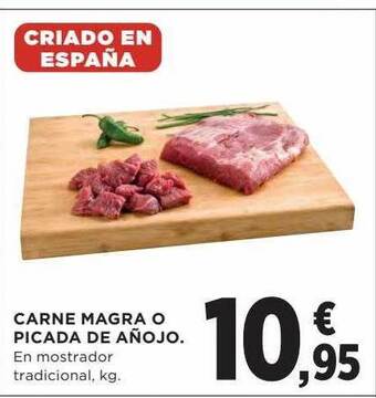 Hipercor Carne magra o picada de añojo oferta