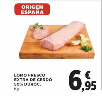 Hipercor Lomo fresco extra de cerdo 50% duroc oferta