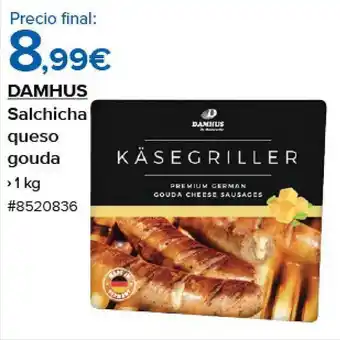 Costco Damhus salchicha queso gouda oferta