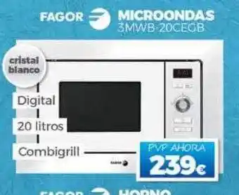 Electrocash Fagor microondas oferta