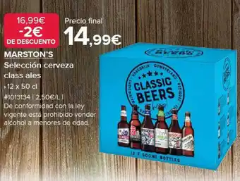 Costco Marston's selección cerveza class ales oferta