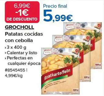 Costco Grocholl patatas cocidas con cebolla oferta