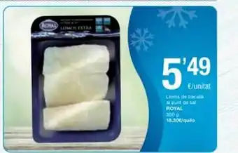 SPAR Lloms de bacallà al punt de sal royal oferta
