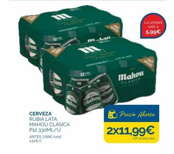 Cash Ecofamilia Cerveza Rubia Lata Mahou Clásica oferta