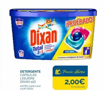 Cash Ecofamilia Detergente Cápsulas Liquidas Dixan 12D oferta
