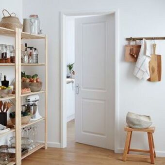 Brico Depôt Puerta camargue lacada blanca derecha 203 x 72,5 cm oferta