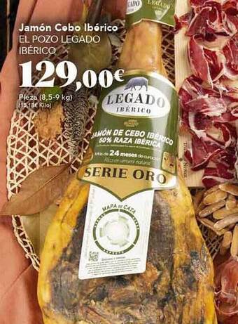 Gadis Jamón cebo ibérico el pozo legado ibérico oferta