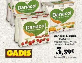 Gadis Danacol líquido danone oferta