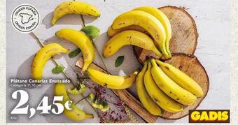 Gadis Plátano canarias envasado oferta