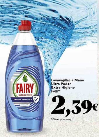 Gadis Lavavajillas a mano ultra poder extra higiene fairy oferta