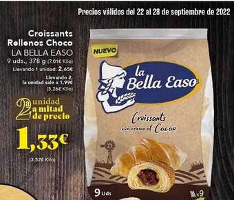 Gadis Croissants rellenos choco la bella easo oferta