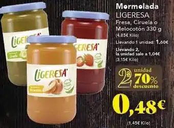 Gadis 2a unidad 70% descuento mermelada ligeresa oferta