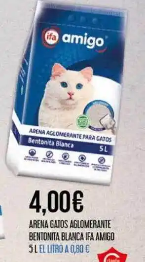 Claudio Arena gato aglomerante bentonita blanca ifa amigo oferta