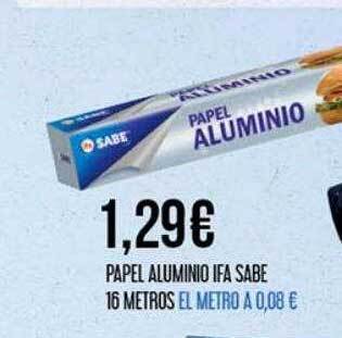 Claudio Papel aluminio ifa sabe 16 metros oferta