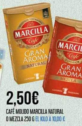 Claudio Café molido marcilla natural o mezcla oferta