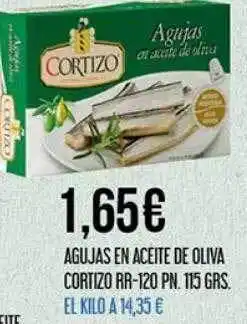 Claudio Agujas en aceite de oliva cortizo rr-120 pn oferta
