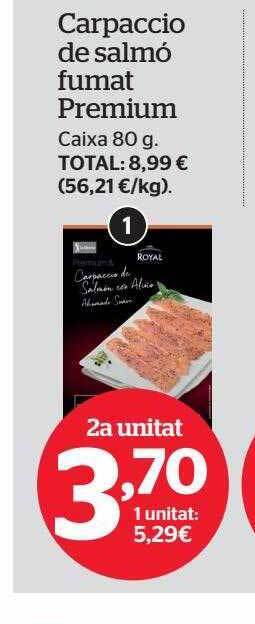 Carpaccio de salmó fumat premium
