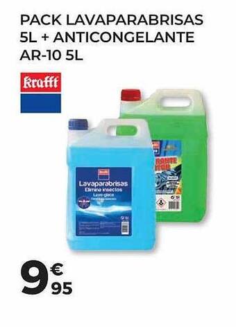 Feu Vert Pack lavaparabrisas 5l + anticongelante ar-10 5l krafft oferta