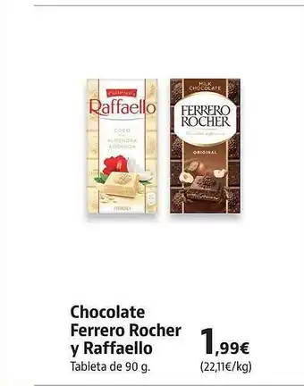 Chocolate ferrero rocher y raffaello