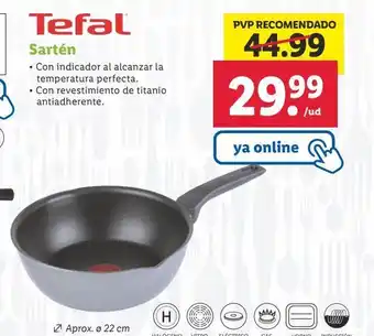 Lidl Sartén tefal oferta