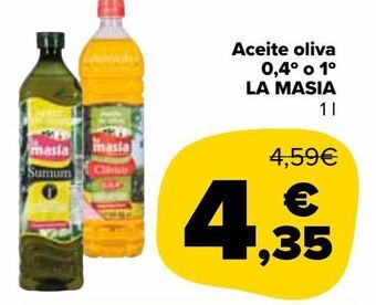 Carrefour Market Aceite oliva 0,4º o 1º la masia oferta